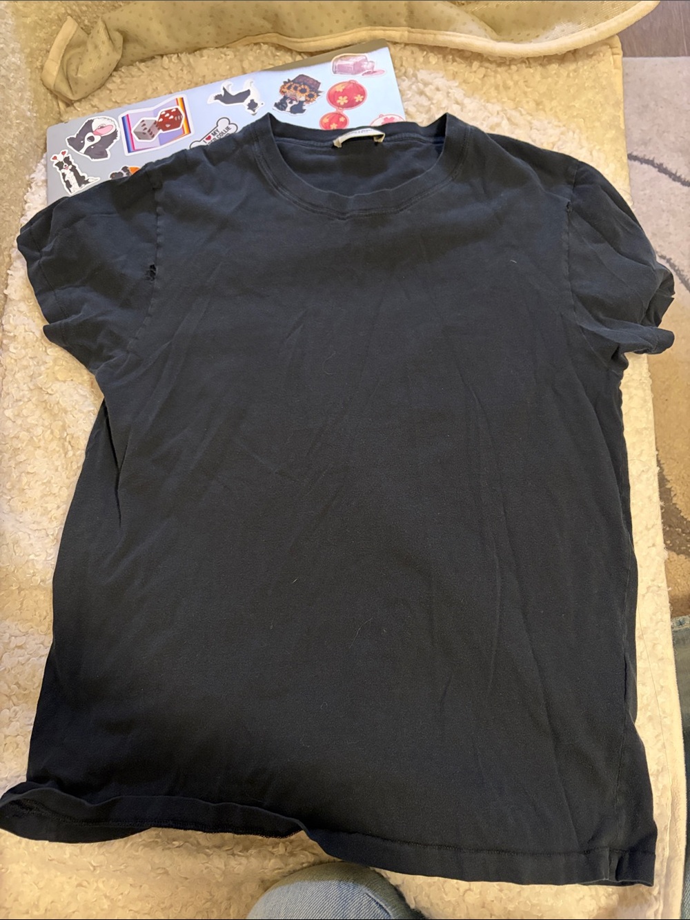 Saint Laurent Black Short Sleeve Crewneck T-Shirt